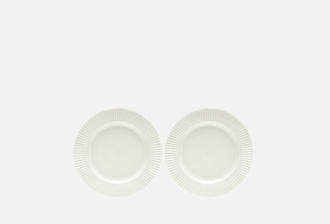 Набор тарелок TKANO Edge белый 2 шт набор салатников tkano edge 650 мл 2 шт