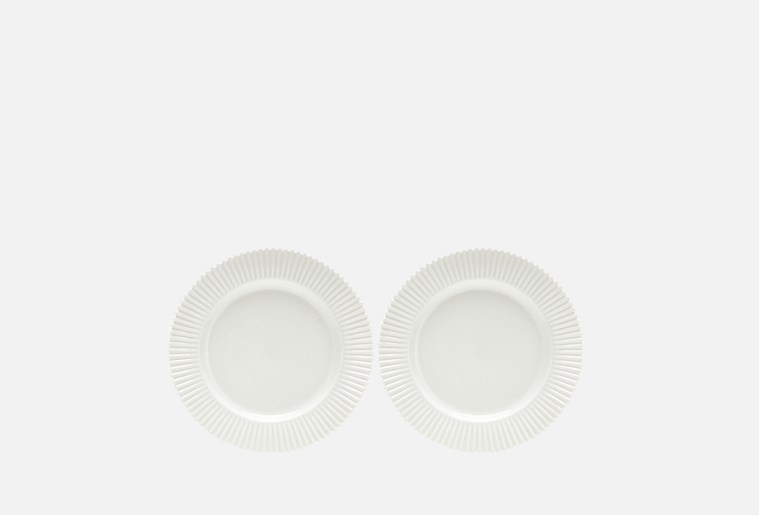 Набор тарелок Tkano Edge белый 