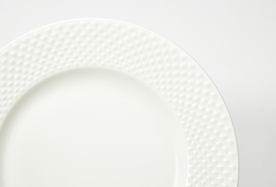 Набор тарелок Tkano Essential белый 