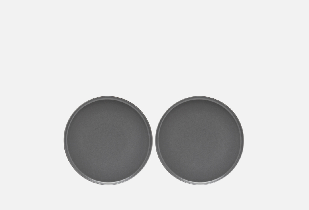 

Набор тарелок TKANO, Серый, Essential темно-серые 25 см