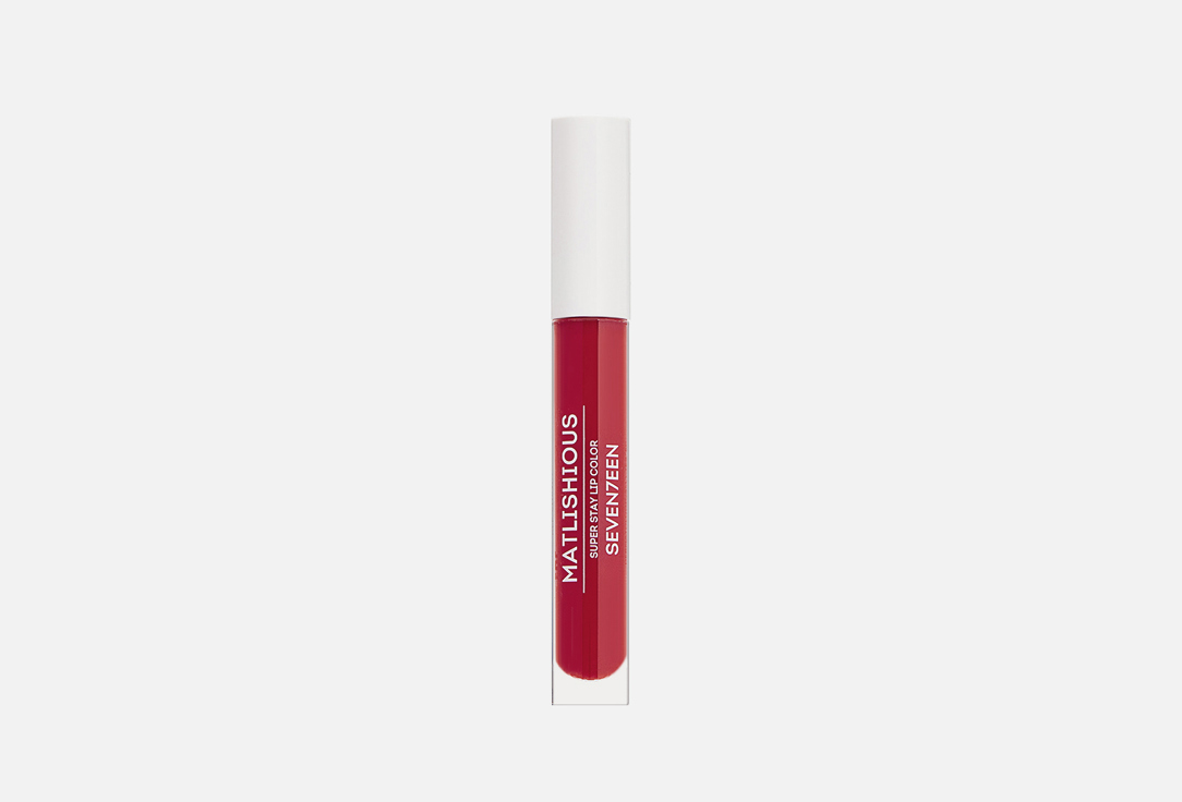 Жидкая помада-блеск для губ SEVEN7EEN MATLISHIOUS super stay lip color 38, темный красный