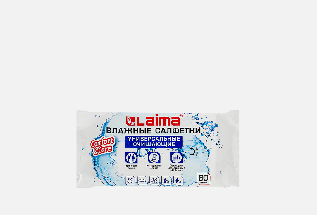 

Салфетки влажные LAIMA, Cleansing 80 шт