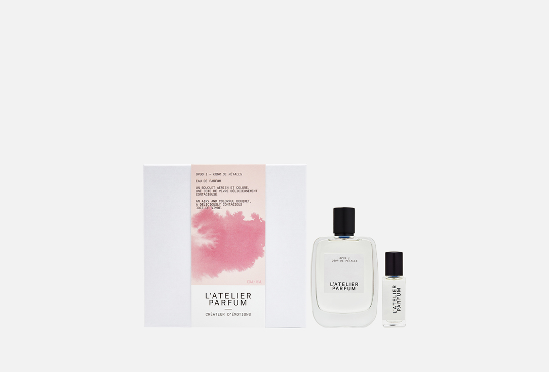Подарочный парфюмерный набор L'ATELIER PARFUM Coeur de pétales + arme blanche 2 шт