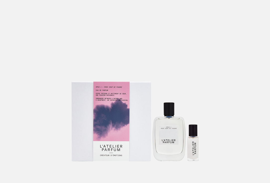 Подарочный парфюмерный набор L'ATELIER PARFUM Rose coup de foudre + coeur de pétales 2 шт