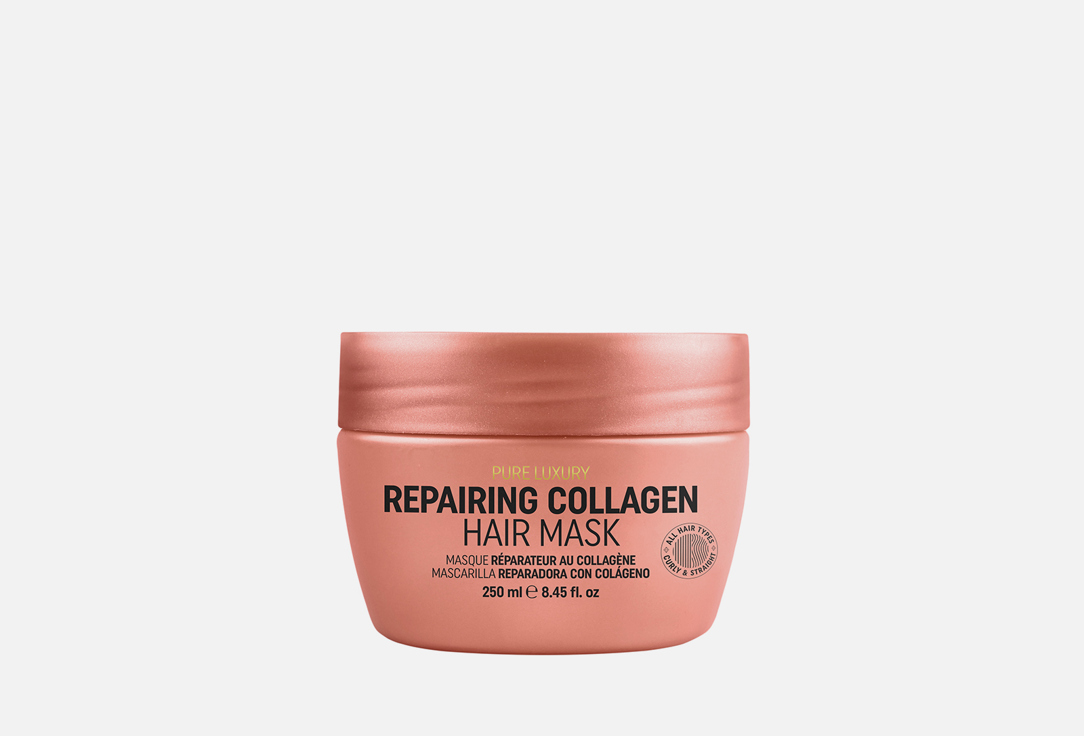 Восстанавливающая маска для волос  RICH Pure luxury repairing collagen  