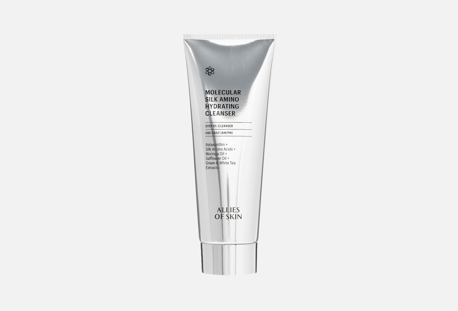 Allies of Skin Очищающий гель для умывания лица Molecular silk amino ...