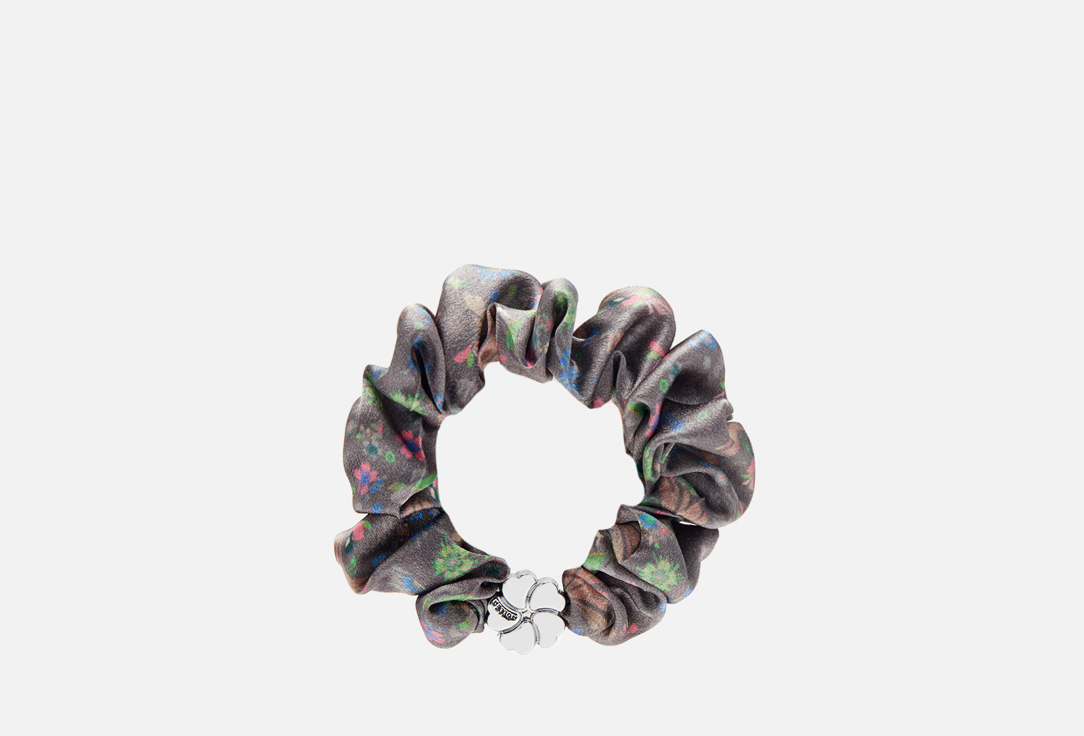 

Шелковая резинка для волос MOLLEN, Оммаж, графитно-серая 1 шт