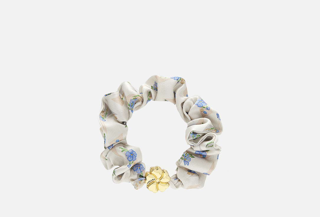 

Шелковая резинка для волос MOLLEN, Первоцвет, жемчужно-белая 1 шт