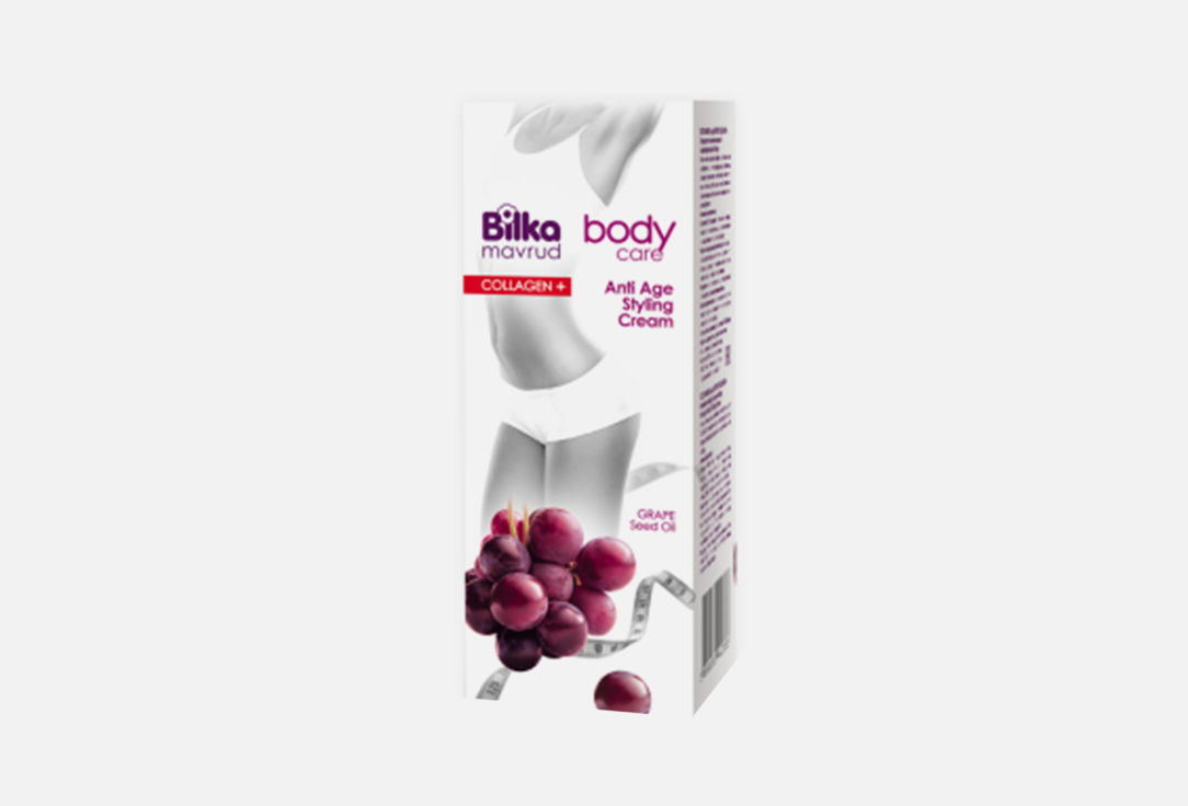 Крем для тела BILKA Intensive Modeling Body Cream Anti-Age Grapes 180 мл крем для лица bilka intensive regenerating anti age collagen 40 мл