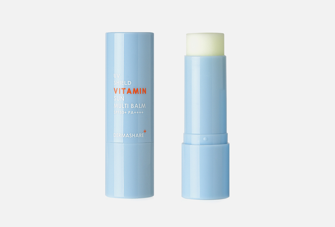 Солнцезащитный крем-стик SPF 50+ DERMASHARE Uv shield vitamin sun multi balm 11 г стик для лица dermashare питательный крем стик для лица с комплексом витаминов для чувствительной кожи