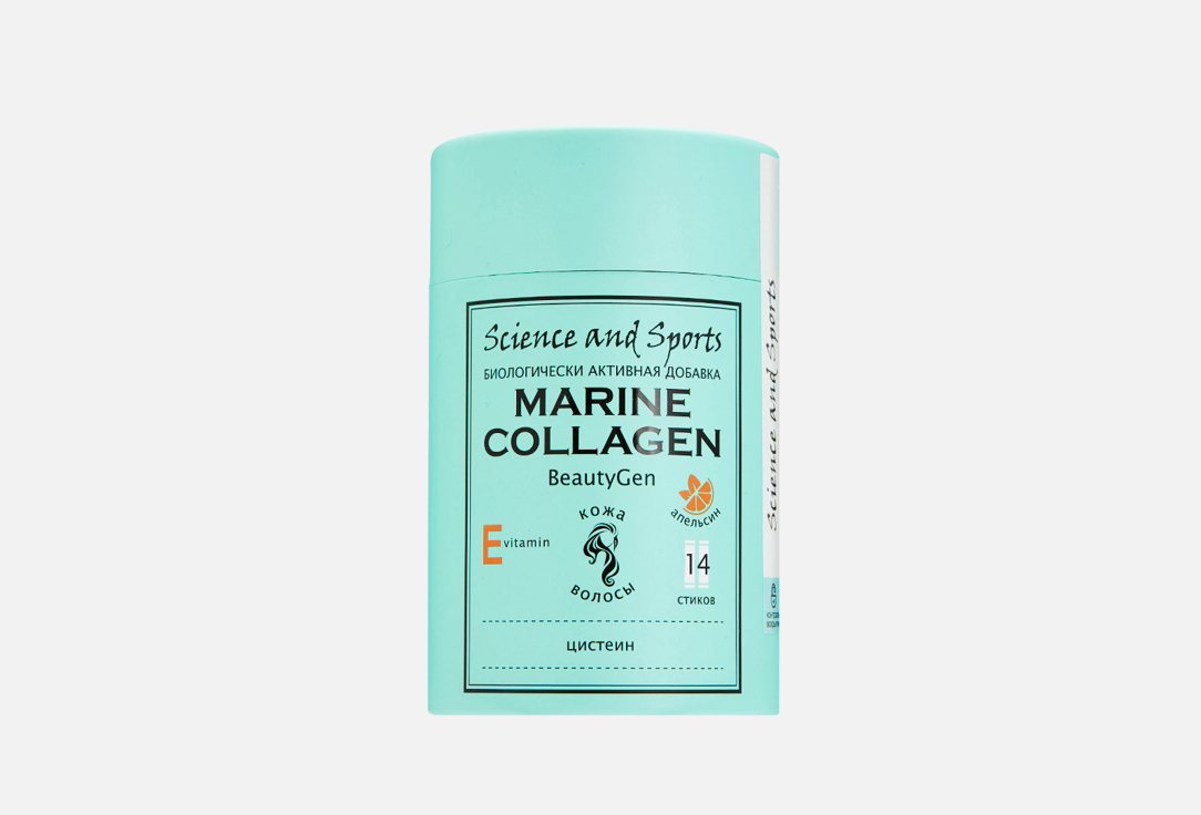 Изображение товара БАД для здоровья волос и ногтей SCIENCE AND SPORTS Морской коллаген и Витамин Е в саше