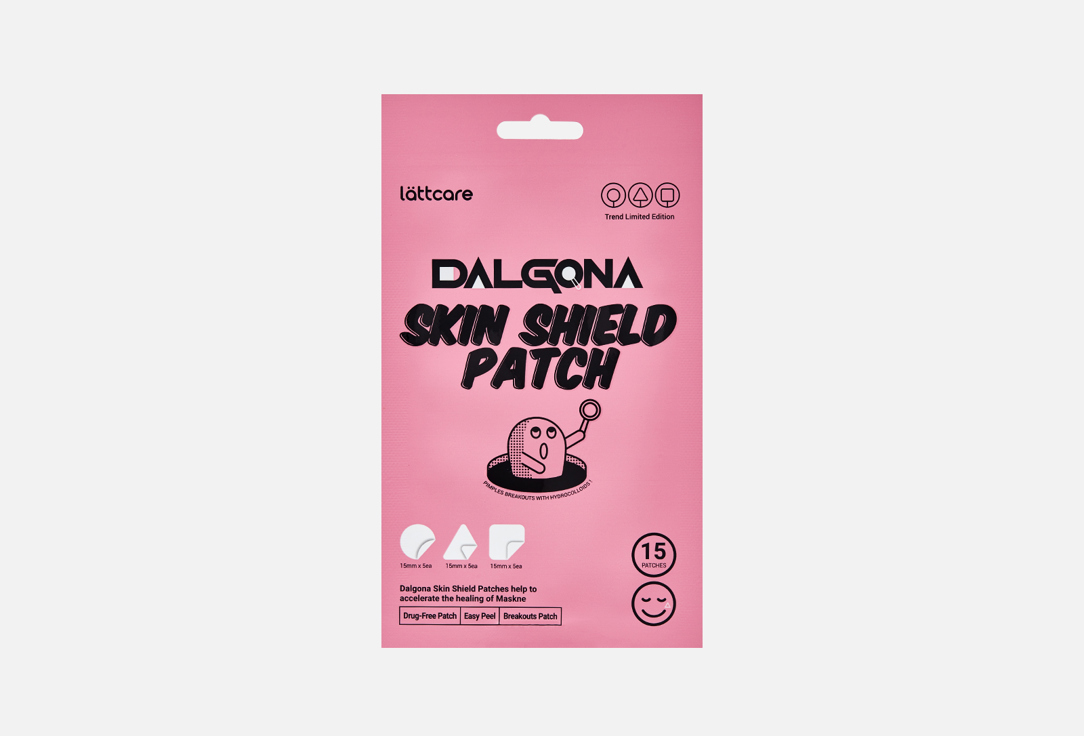 Точечные патчи от воспалений LÄTTCARE DALGONA Skin Shield Patch 15 шт lattcare патчи точечные от воспалений lattcare dalgona skin shield patch 15 шт 2 упаковки