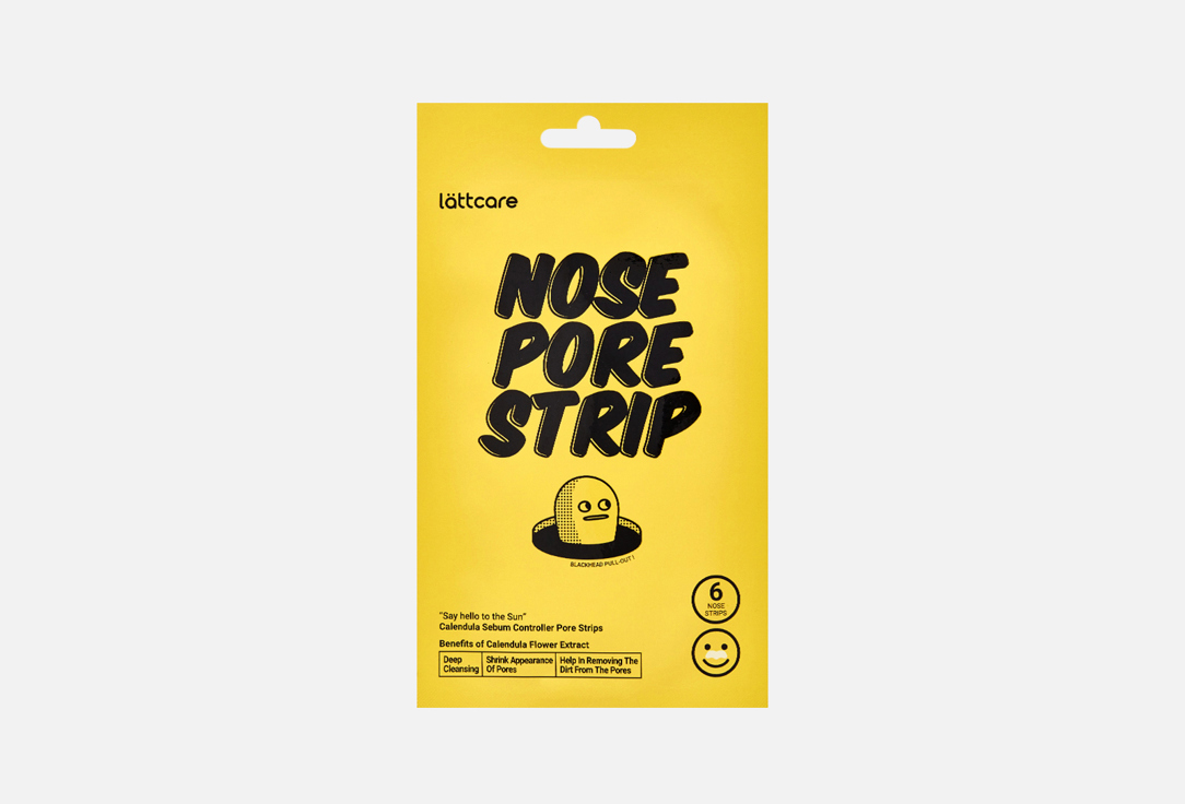 Изображение товара Очищающие полоски для носа Lättcare Calendula Nose Pore Strip