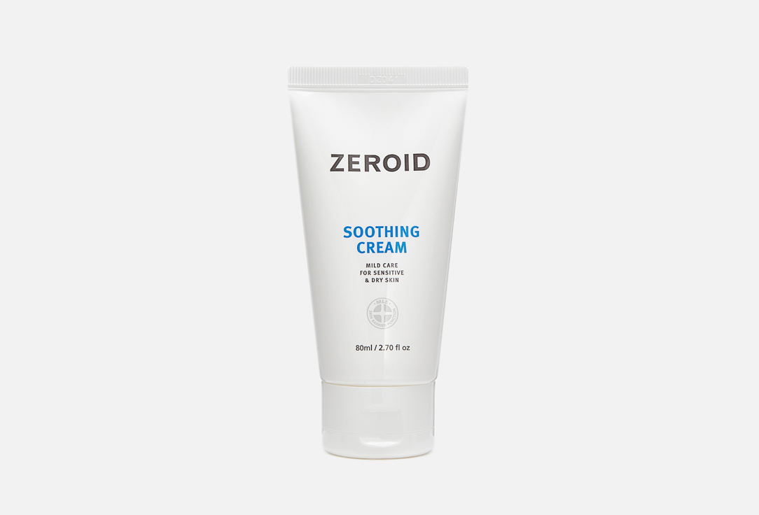 Успокаивающий крем ZEROID Soothing 80 мл смягчающий и успокаивающий крем для чувствительной и сухой кожи zeroid soothing 80 мл