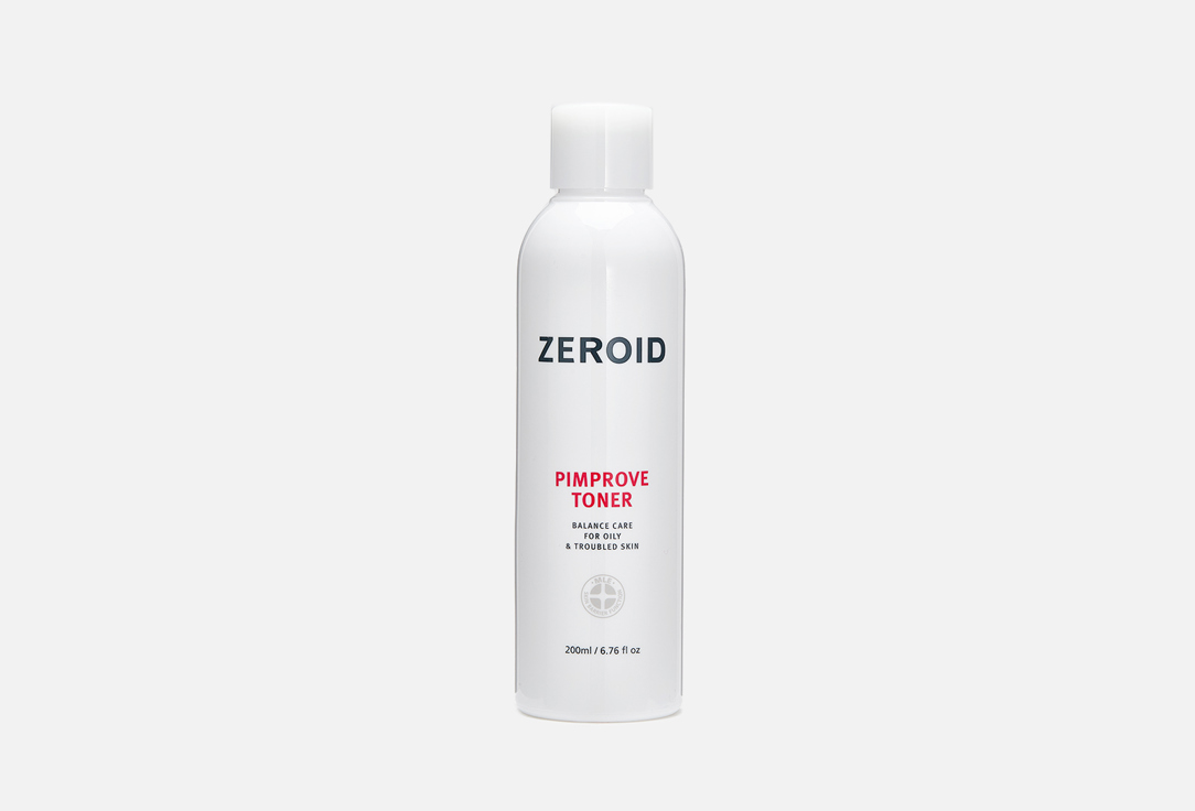 Деликатно очищающий тоник ZEROID Pimprove 200 мл крем для лица zeroid рh балансирующий крем для сухой и чувствительной кожи pimprove