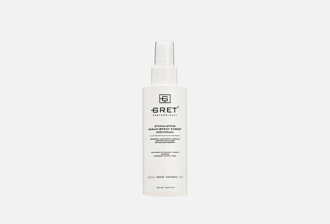 Несмываемая спрей-сыворотка для роста волос GRET PROFESSIONAL INDIVIDUAL STIMULATING 150 мл спрей для ухода за волосами gret professional несмываемая спрей сыворотка для роста волос serum spray