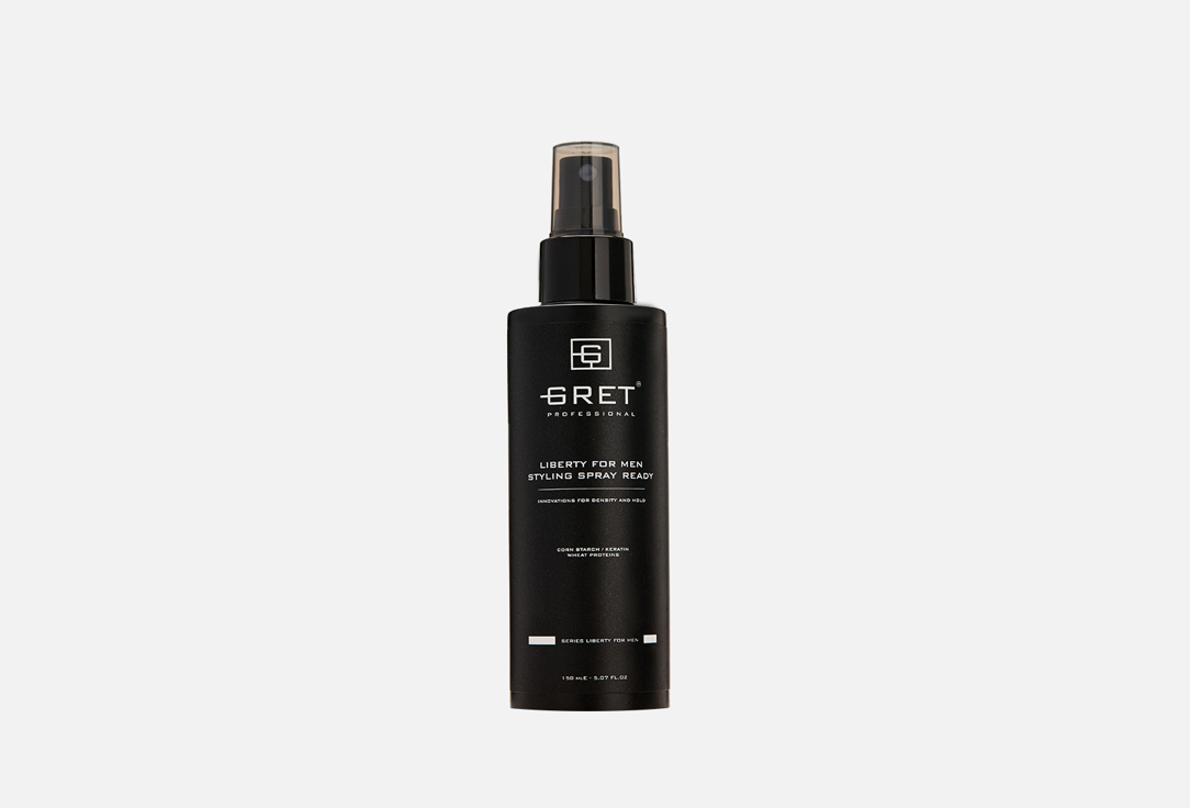 Спрей для укладки волос GRET PROFESSIONAL LIBERTY FOR MEN STYLING READY 150 мл для укладки волос gret professional спрей для укладки liberty for men styling spray ready