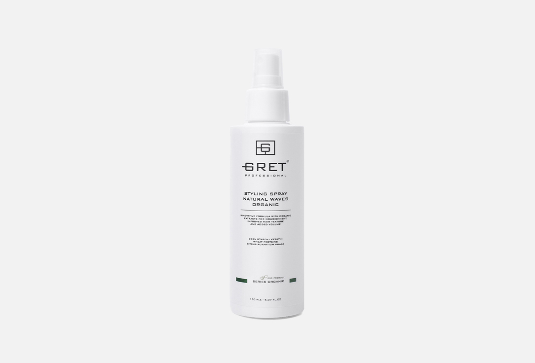 

Спрей для укладки волос GRET PROFESSIONAL, NATURAL WAVES 150 мл