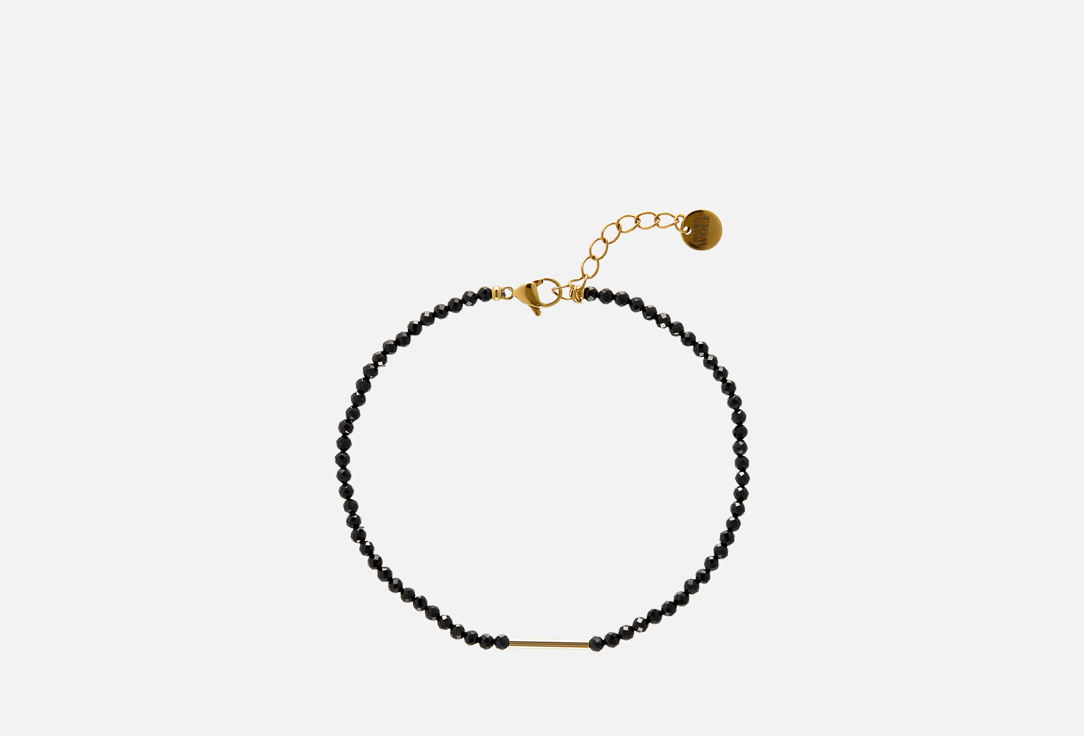 

Браслет на ногу MR&MRS WOLF, Из черной шпинели 1 шт