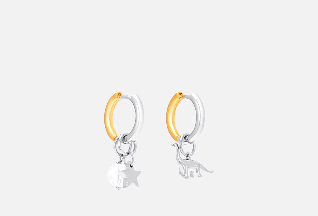 Изображение товара Серьги-трансформеры Sensitive earrings dino bicolour