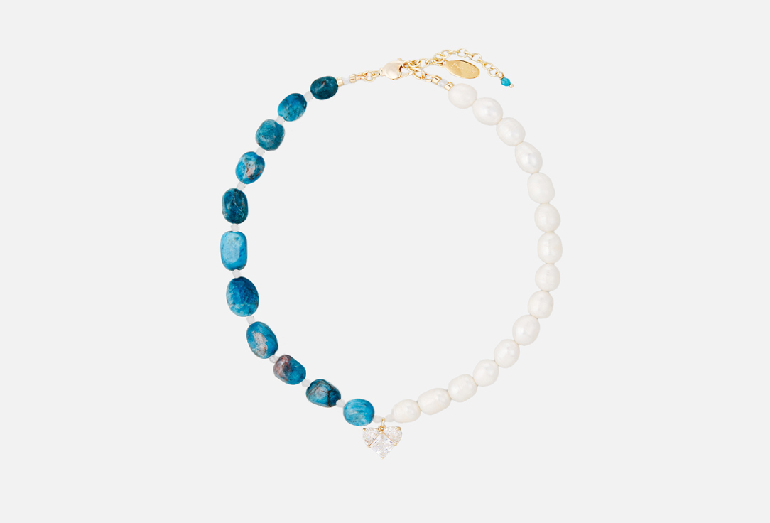 Ожерелье из речного жемчуга и натурального камня BLUEJAY Azur Stone 1 шт ожерелье из жемчуга bluejay banana split 1 шт