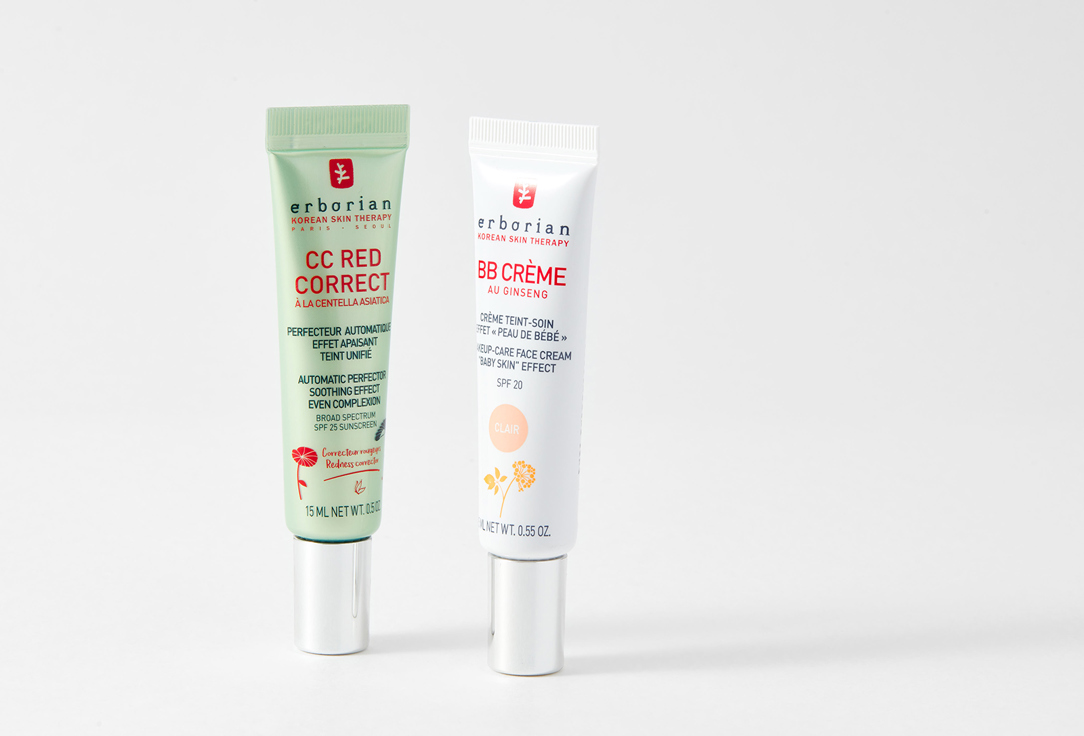 Дуэт «Совершенный тон»  Erborian CC Red Correct & BB Cream duo 