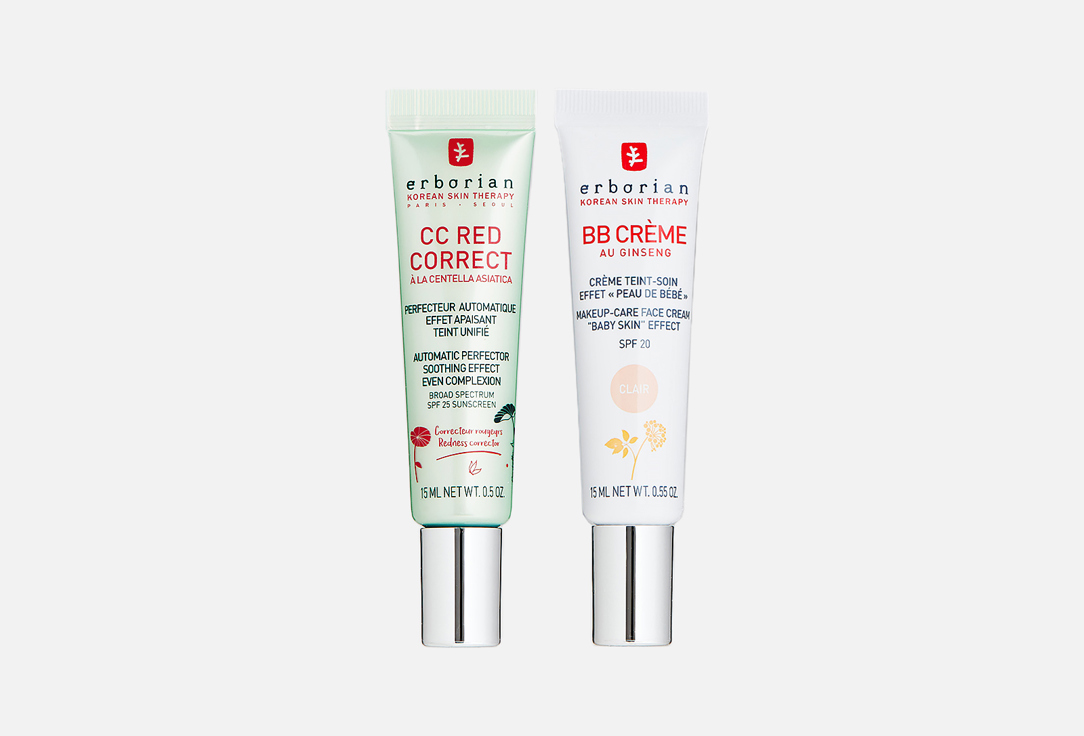 Erborian Дуэт «Совершенный тон»  CC Red Correct & BB Cream duo