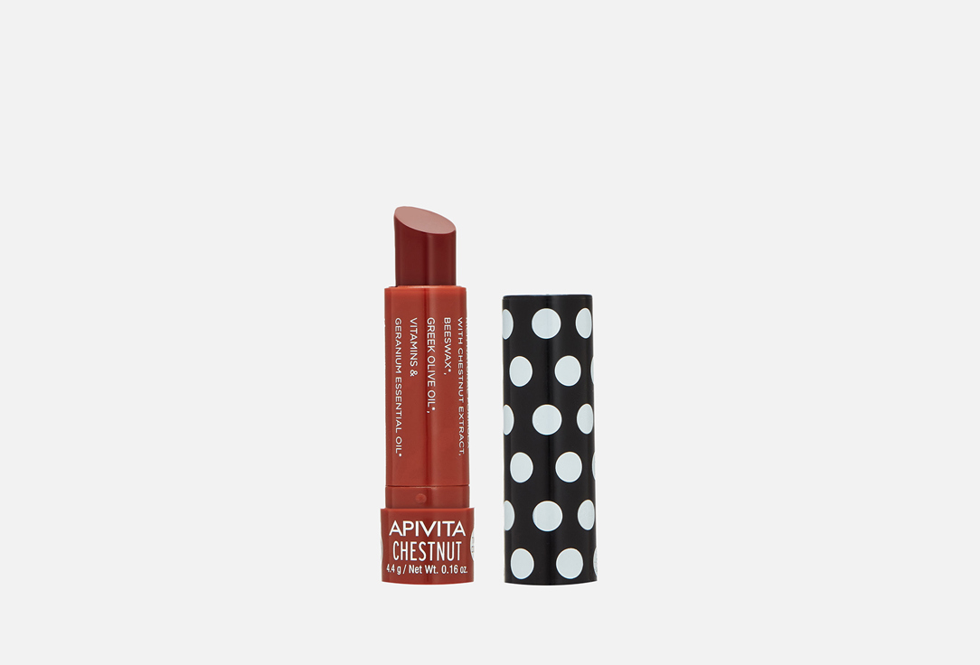 Увлажняющий уход для губ APIVITA CHESTNUT 4.4 г увлажняющий уход для губ apivita chamomile spf 15 4 4 гр