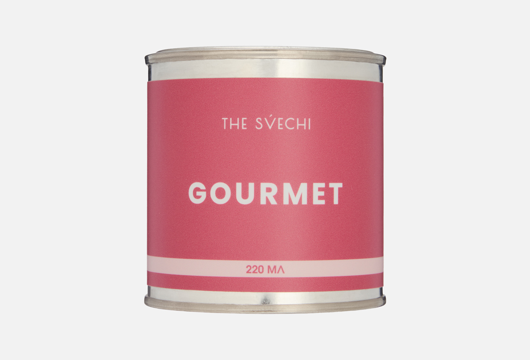 

Ароматическая свеча THE SVECHI, Белый, Metal Gourmet 220 мл