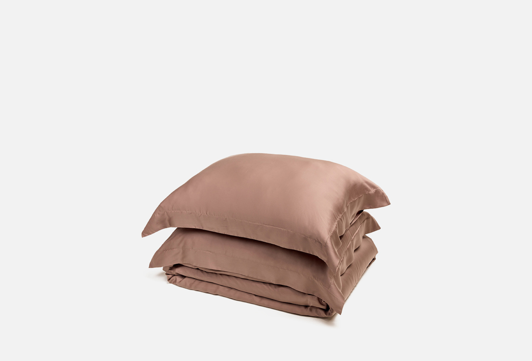 Изображение товара Комплект постельного белья BELLEHOME Shiny Mokko семейный 250x245 см 150x210 см 50x70 см