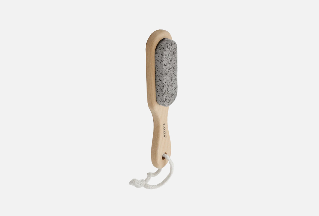Пемза для педикюра KAIZER Pumice stone for pedicure, with handle, natural stone 1 шт терка пемза kaizer grater pumice natural stone oval with suspension length 75 mm 1 шт