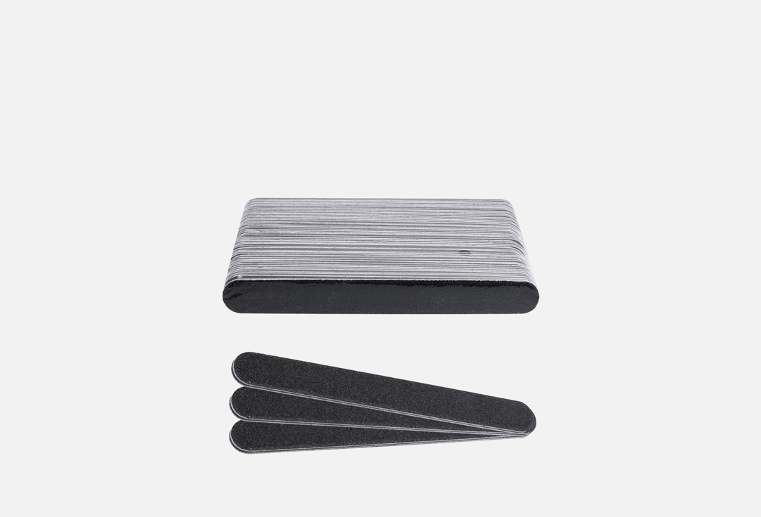 Пилка для ногтей 100/180 Kaizer Professional plastic-based file, soft, straight, length 180 mm., color black 