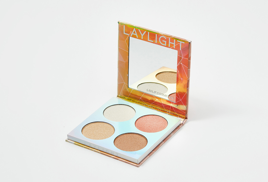 Палитра из 4 хайлайтеров Layla Cosmetics Palette Laylight highlighting