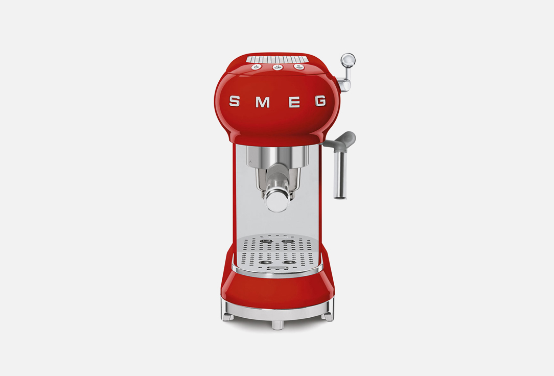 Кофемашина эспрессо с капучинатором SMEG ECF01RDEU красный 