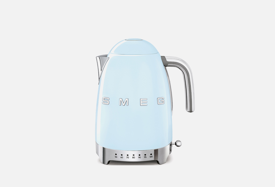 Чайник с регулировкой температуры SMEG KLF04PBEU голубой 1 шт чайник smeg klf05rdeu 800ml