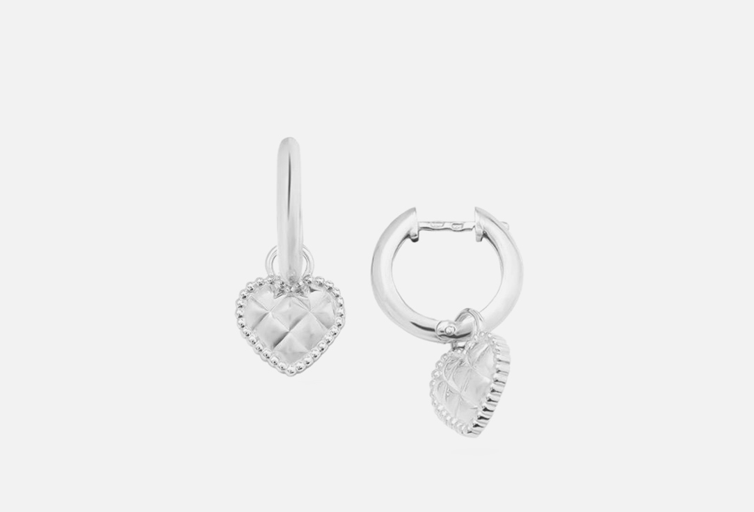 Серьги Pepela Jewelry Heart made of silver 