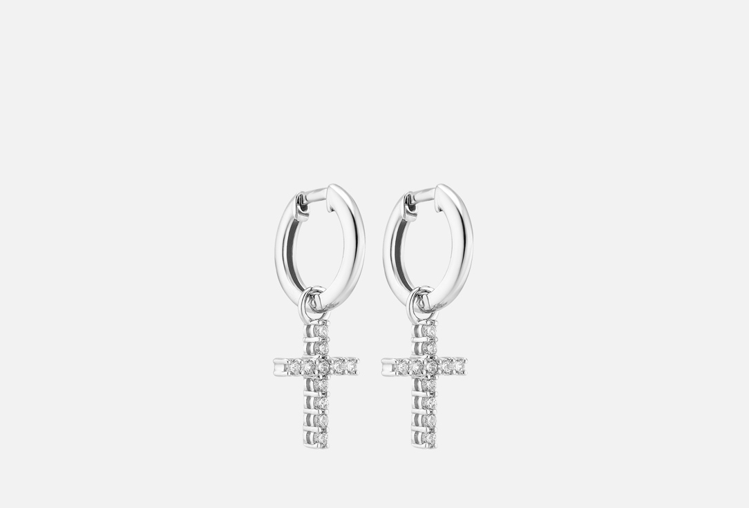 

Серьги PEPELA JEWELRY, Crosses made of silver 2 шт