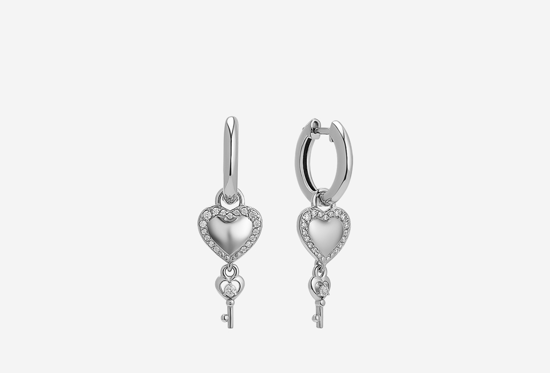 Изображение товара Серьги Pepela Jewelry Heart and Key made of silver