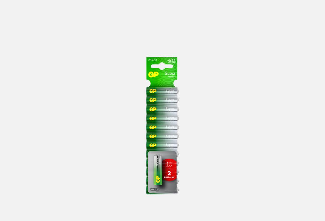 Алкалиновые батарейки GP BATTERIES Super Alkaline 15А АA 12 шт