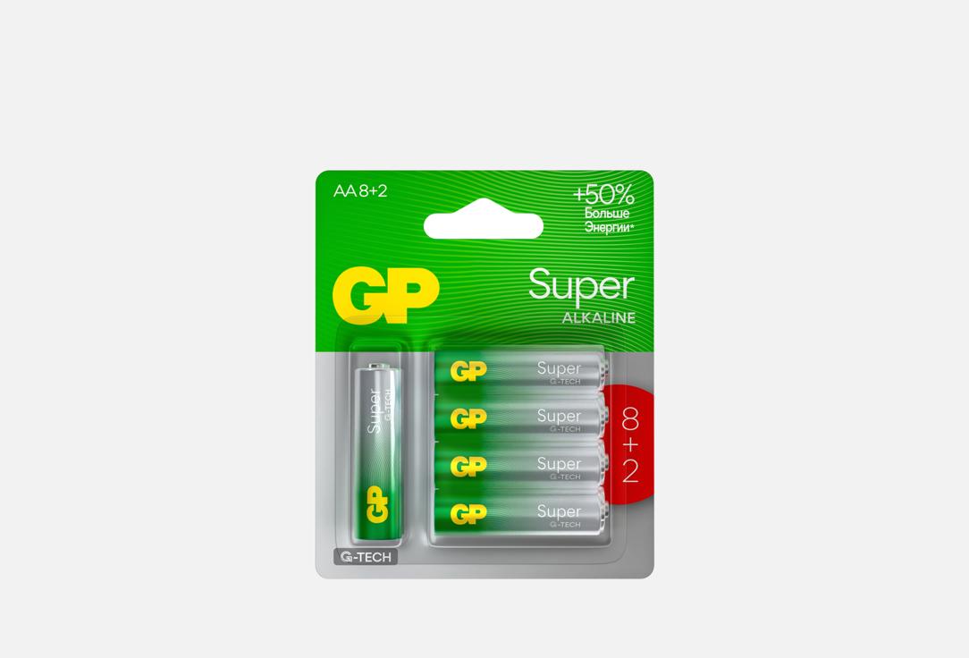 

Алкалиновые батарейки GP BATTERIES, Super Alkaline 15А АA 10 шт