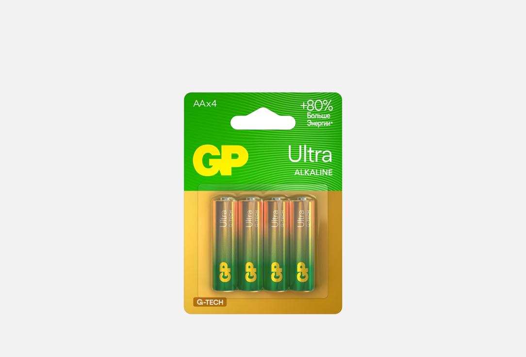 Алкалиновые батарейки GP BATTERIES Ultra Alkaline 15А AA 4 шт