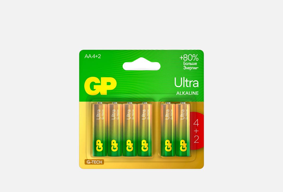 Алкалиновые батарейки GP BATTERIES Ultra Alkaline 15А AA 6 шт