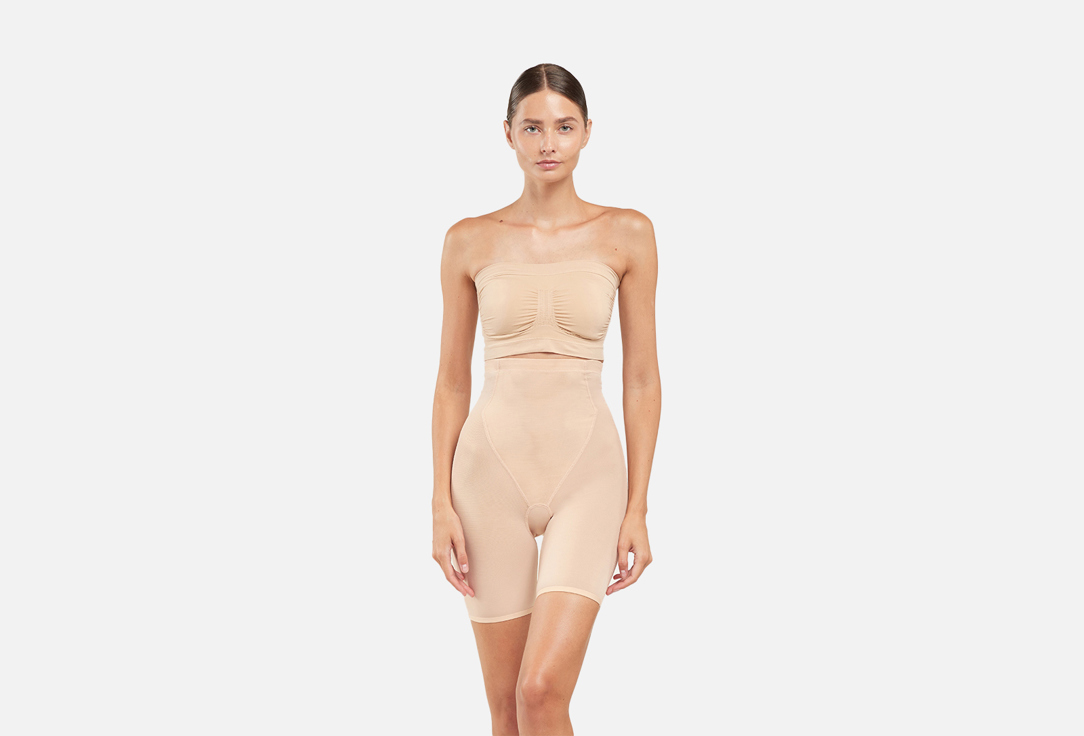 Изображение товара Шорты с высокой посадкой BYE BRA Бежевые для женщин