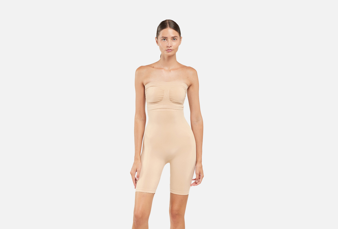 Изображение товара Шорты с высокой посадкой BYE BRA бежевые моделирующие для женщин