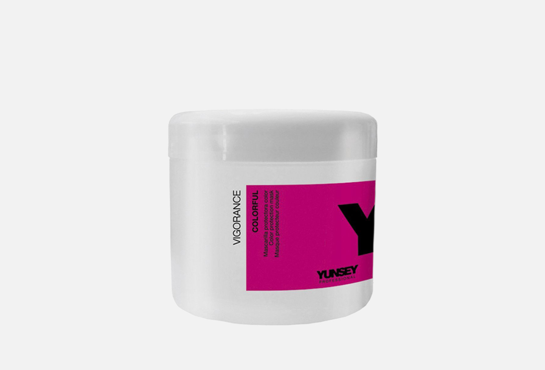 Маска для защиты окрашенных волос YUNSEY Professional Vigorance Colorful Color Protection 500 мл шампунь для волос yunsey professional vigorance 24k keratin 300 мл