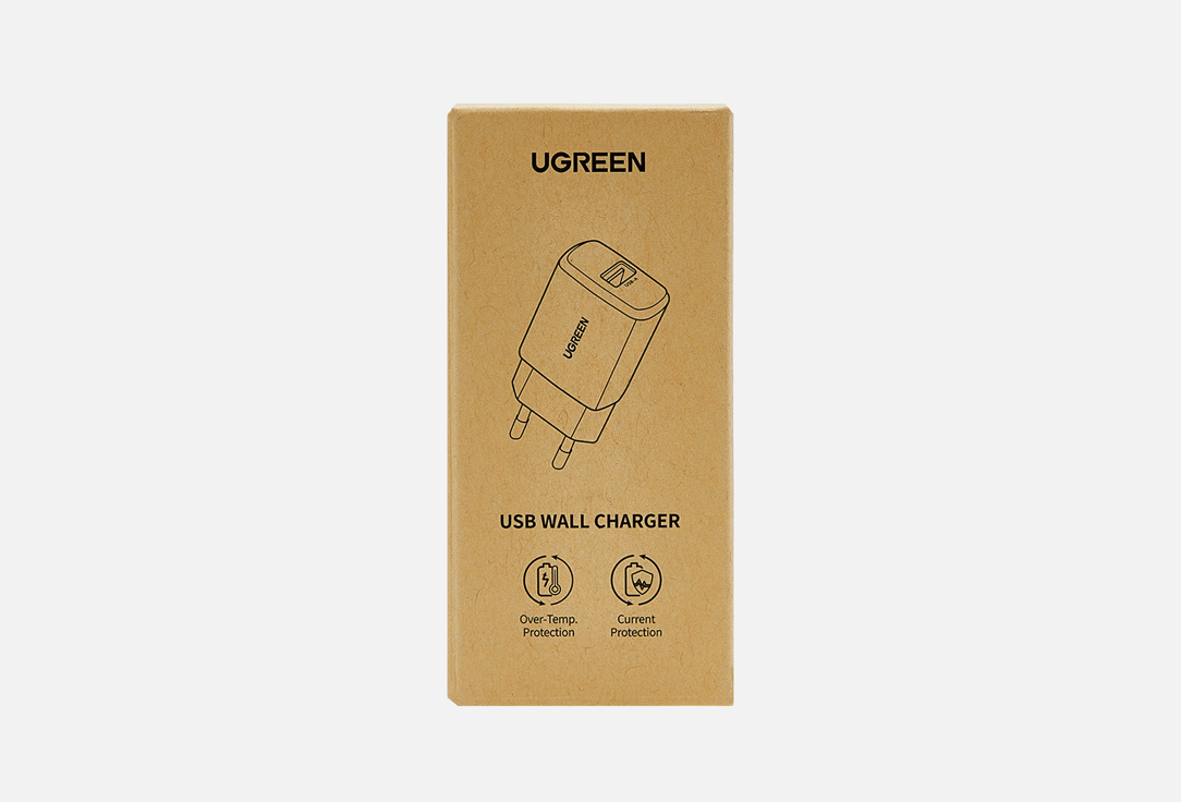 Сетевое зарядное устройство UGREEN USB A 10W черный 1 шт сетевое зарядное устройство ugreen cd241 20 вт белый