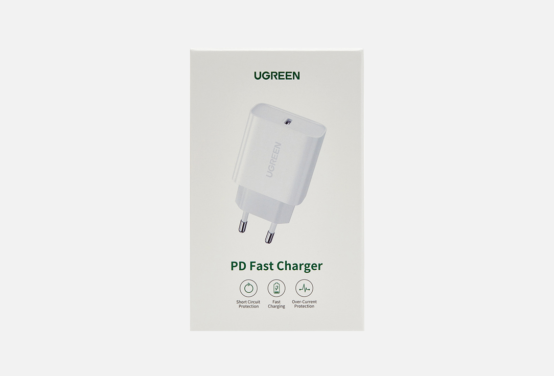 

Сетевое зарядное устройство UGREEN, USB C 20W PD белый 1 шт
