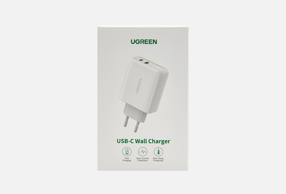 Изображение товара Сетевое зарядное устройство UGREEN USB A and USB C 36W Wall Charger белый