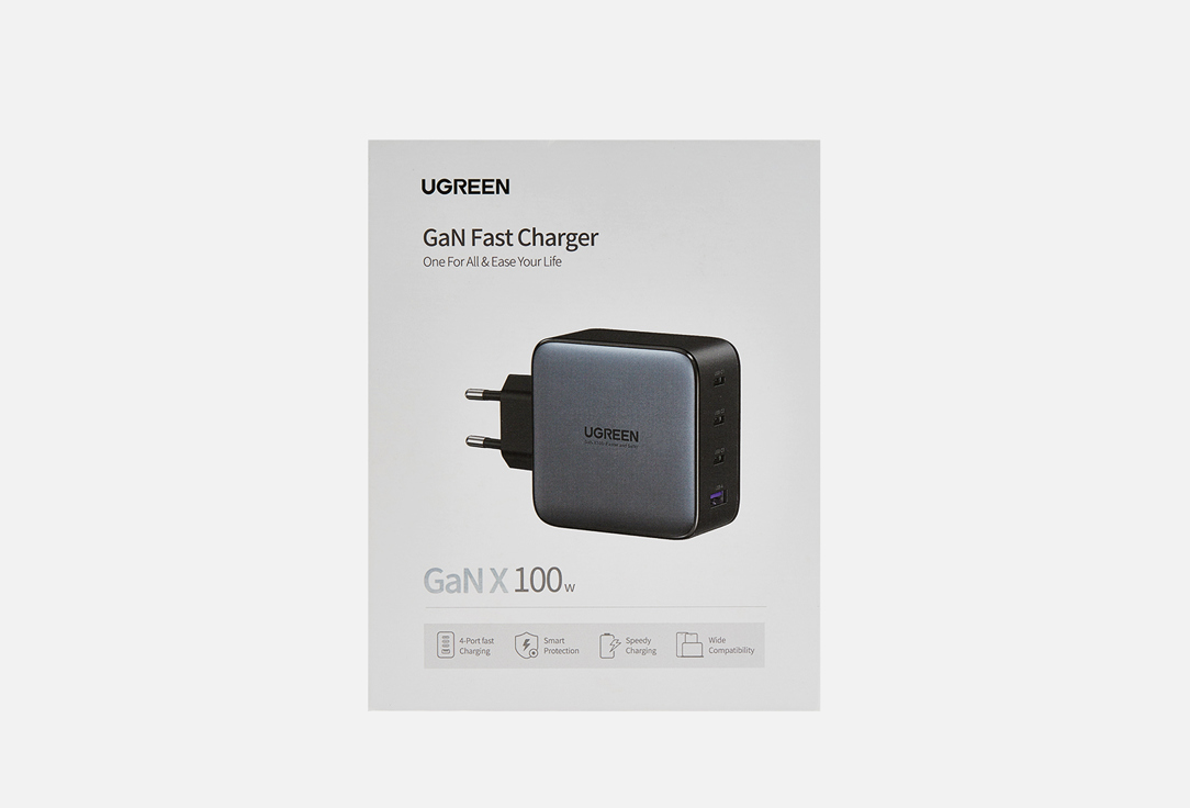 Сетевое зарядное устройство UGREEN USB A and 3 USB C 100W GaN Tech Fast Charger 1 шт