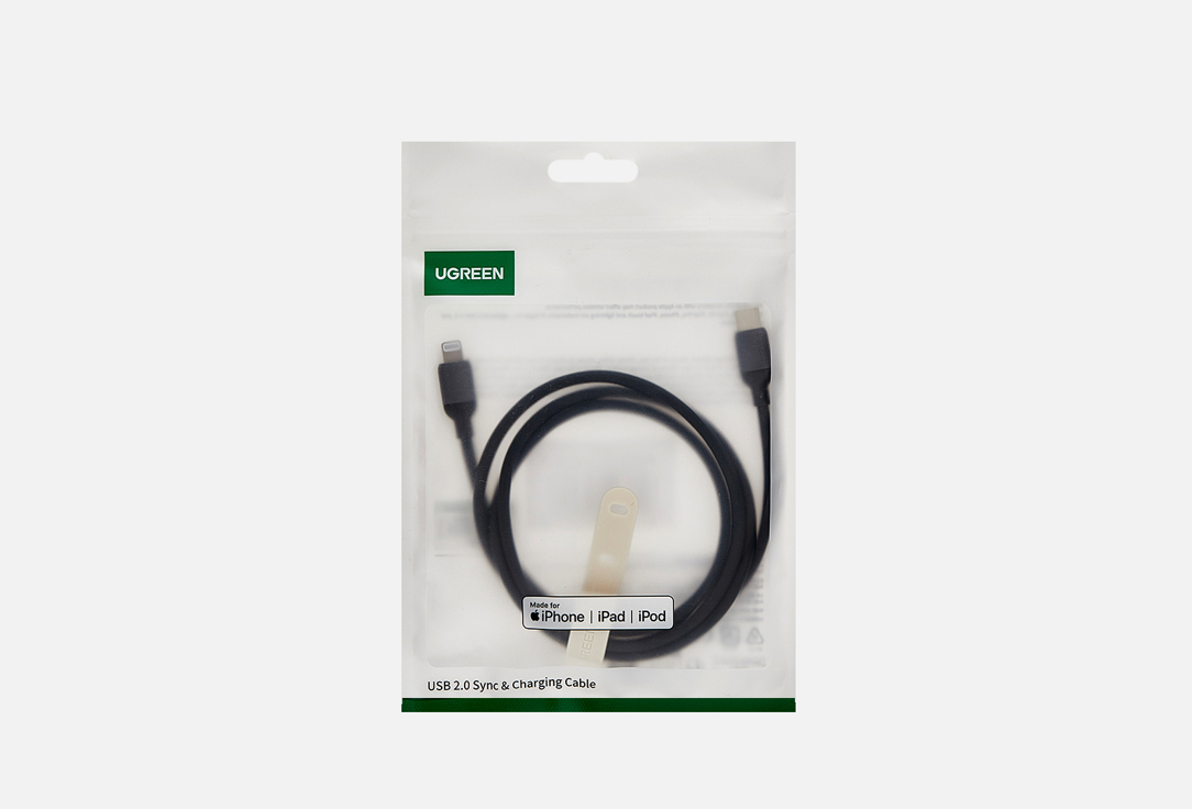 Изображение товара Кабель UGREEN USB C - Lightning черный